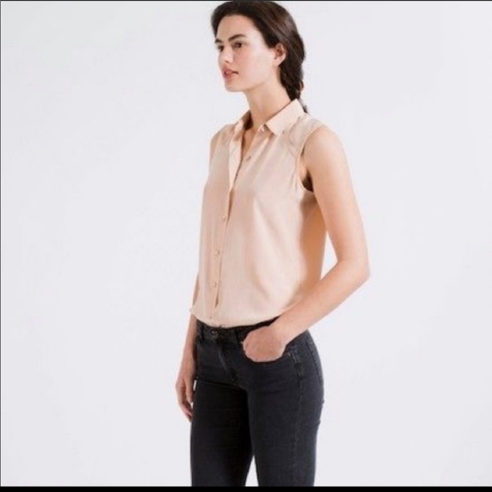 Everlane 100% silk sleeveless blouse